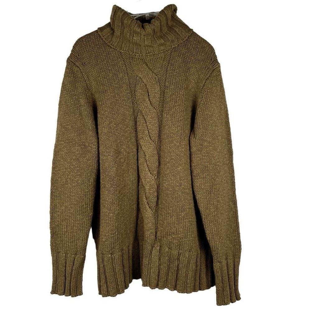 Tommy Bahama Green Cable Turtleneck Sweater XL